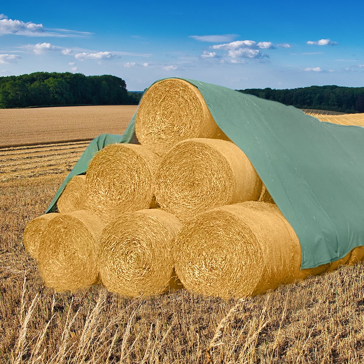 Prelata acoperire baloti fan si paie verde 12X25m, 140gr Breckner Germany